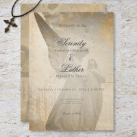 Vintage Gothic Stone Angel Wedding