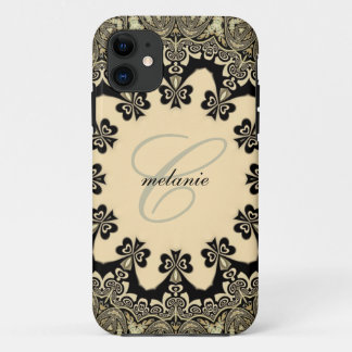 Vintage Gothic Tribal Lace Monogram iPhone 5 11 Case