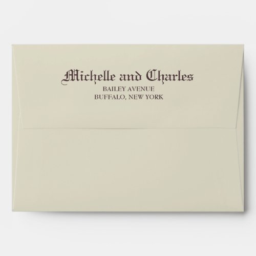 Vintage Gothic Wedding  Envelope