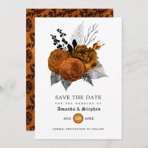 Vintage Gothic Wedding Save The Date