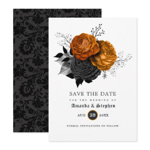 Vintage Gothic Wedding Save The Date