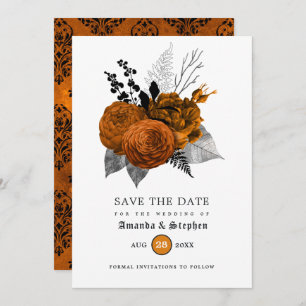 Vintage Gothic Wedding Save The Date