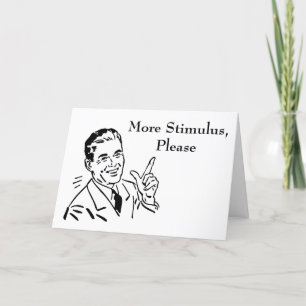 Vintage Government Stimulus Check Card