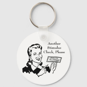 Vintage Government Stimulus Check Keychain