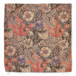 Vintage Graceful Floral Print Bandana