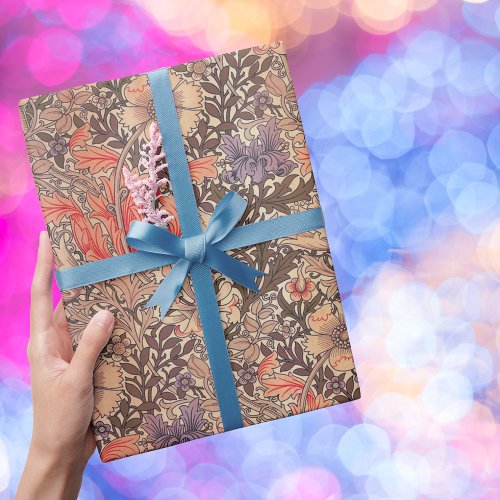 Vintage Graceful Floral Print Wrapping Paper
