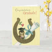 Vintage Graduate Card (Yellow Flower)