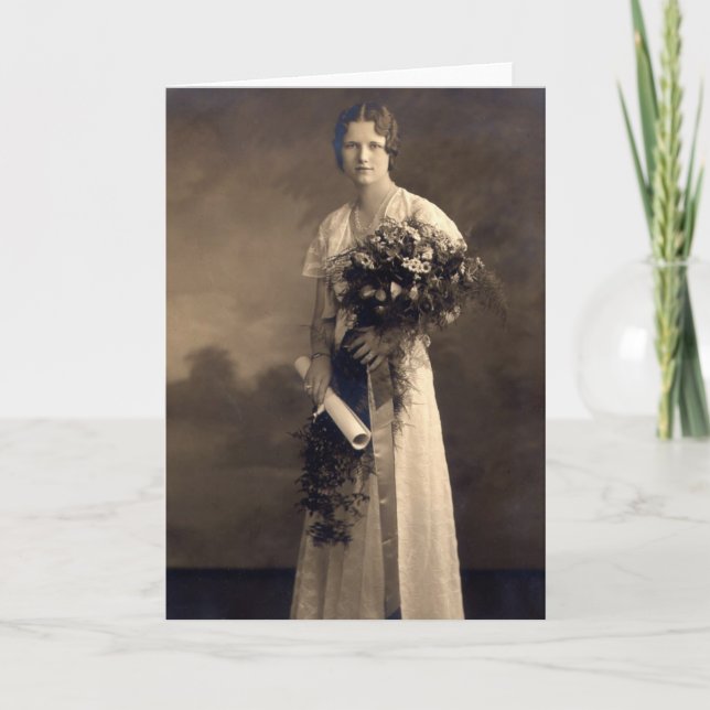 Vintage Graduation Card (Front)