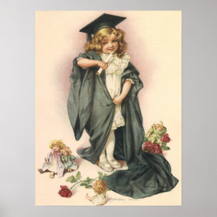 Vintage Graduation, Congratulations Graduates! Poster