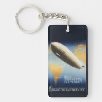 Vintage Graf Zeppelin travel poster