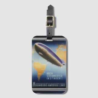Vintage Graf Zeppelin travel poster Luggage Tag
