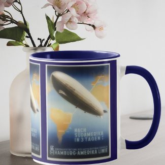 Vintage Graf Zeppelin travel poster