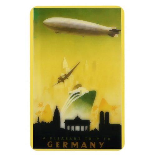 Vintage Graf Zeppelin travel poster no2 Magnet