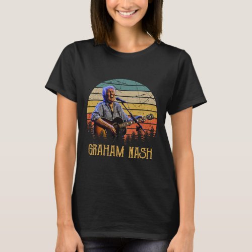 Vintage  Graham Nash Guitar T_Shirt