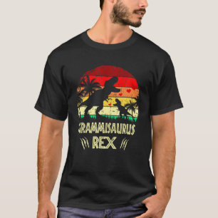 Vintage Grammisaurus Rex Dinosaur Funny Rex Mother T-Shirt