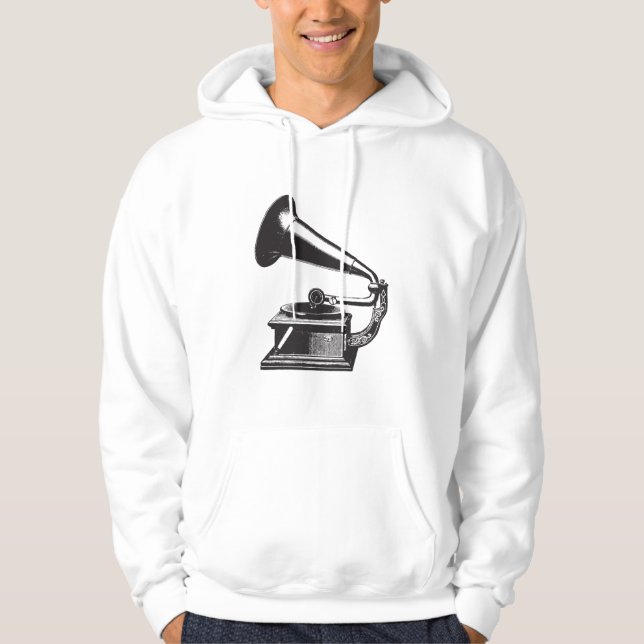 Vintage Gramophone Hoodie (Front)