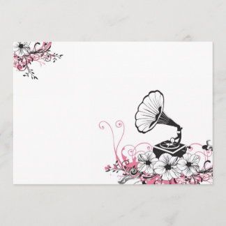 Vintage gramophone Invitation