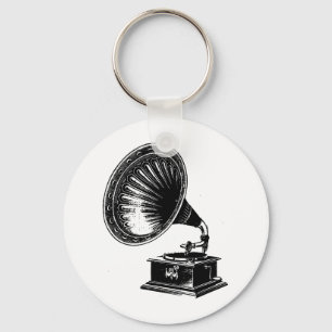 Vintage Gramophone Keychain