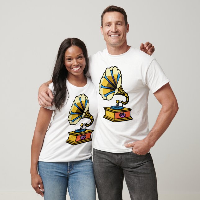 Vintage Gramophone T-Shirt (Unisex)