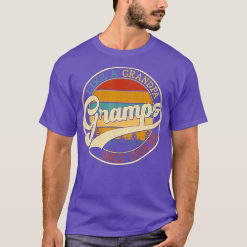 Vintage Gramps Like a Grandpa Only Cooler For Fath T_Shirt
