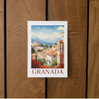 Vintage Granada Alhambra Spain Travel