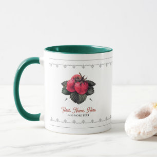 Vintage Grand Berries Strawberries Add Your Name Mug