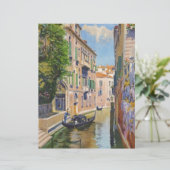 Vintage Grand Canal Gondolas Venice Italy Travel (Standing Front)