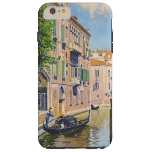 Vintage Grand Canal Gondolas Venice Italy Travel Tough iPhone 6 Plus Case