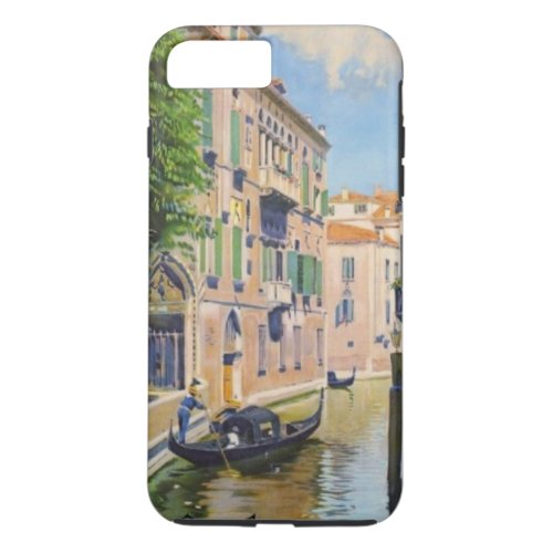 Vintage Grand Canal Gondolas Venice Italy Travel iPhone 8 Plus7 Plus Case