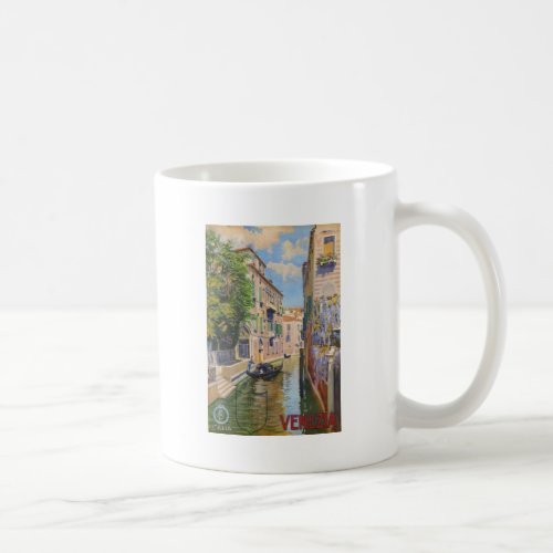 Vintage Grand Canal Gondolas Venice Italy Travel Coffee Mug