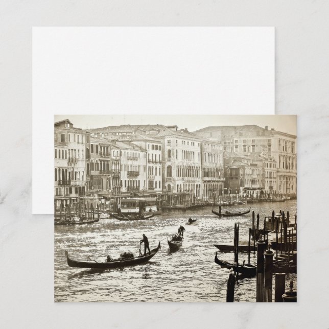 VINTAGE GRAND CANAL Invitation (Front/Back)