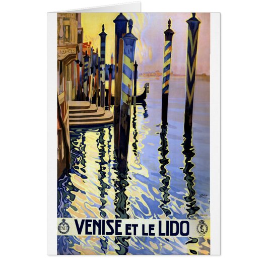 Vintage Grand Canal Venice Italy Travel (Front)