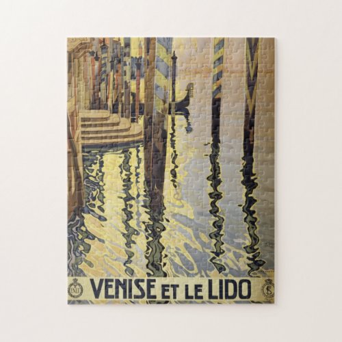 Vintage Grand Canal Venice Italy Travel Jigsaw Puzzle