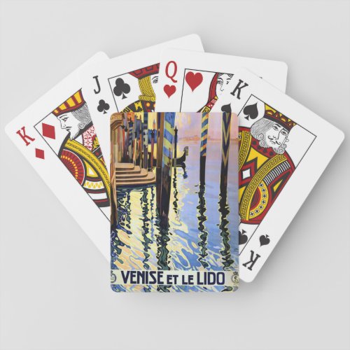 Vintage Grand Canal Venice Italy Travel Playing Cards