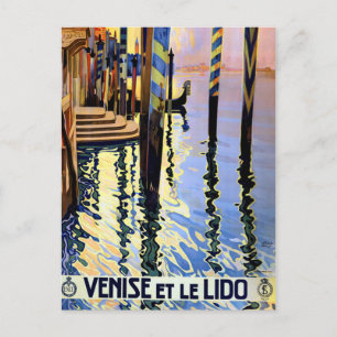 Vintage Grand Canal Venice Italy Travel Postcard