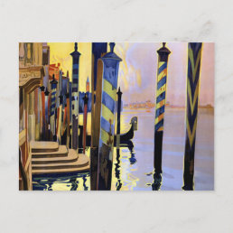 Vintage Grand Canal Venice Italy Travel Postcard