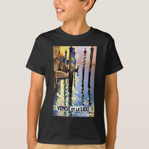 Vintage Grand Canal Venice Italy Travel T_Shirt