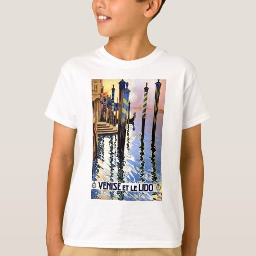 Vintage Grand Canal Venice Italy Travel T_Shirt