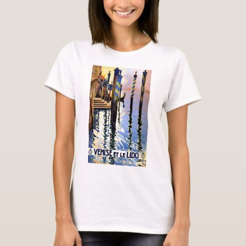 Vintage Grand Canal Venice Italy Travel T_Shirt