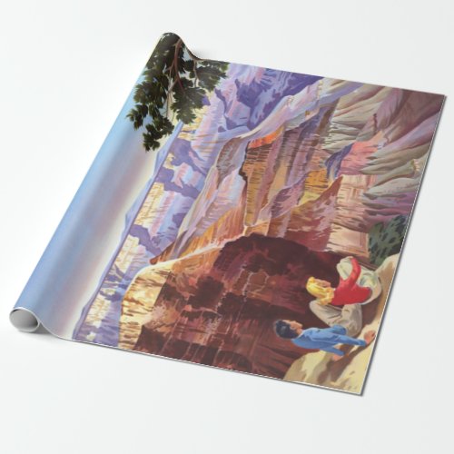 Vintage Grand Canyon and Bryce Canyon National Par Wrapping Paper