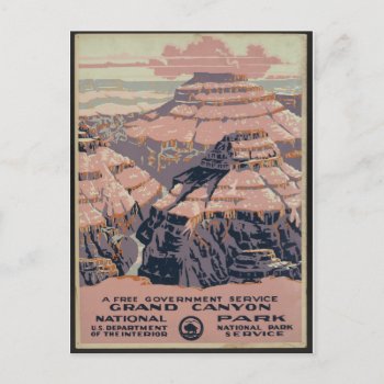 Vintage Grand Canyon Art Postcard by CookerBoy at Zazzle