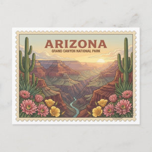 Vintage Grand Canyon National Park Arizona Desert  Postcard