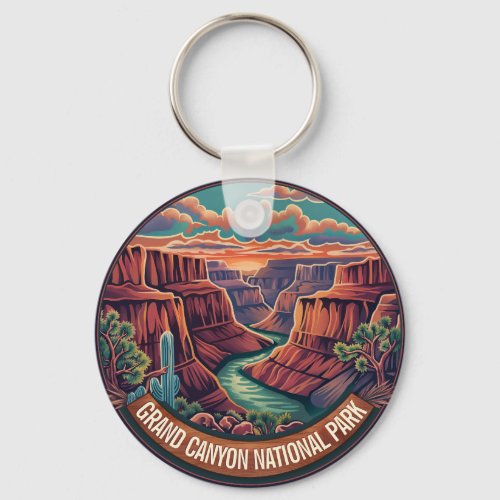 Vintage Grand Canyon National Park Arizona Keychain