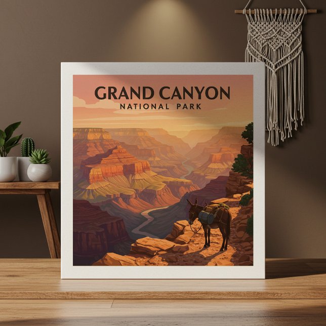 Vintage Grand Canyon National Park Ceramic Tile (Creator Uploaded)