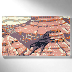 Vintage Grand Canyon National Park WPA Poster Art  Name Tag