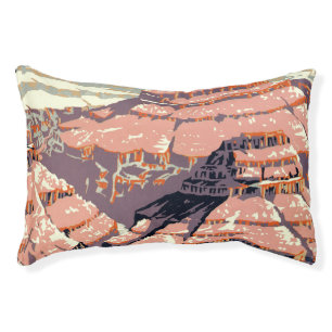 Vintage Grand Canyon National Park WPA Poster Art Pet Bed