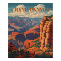 Vintage Grand Canyon Travel Cool Retro