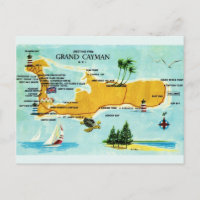 Vintage Grand Cayman Map