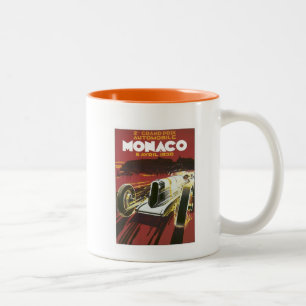 Vintage Grand Prix Monaco Two-Tone Coffee Mug