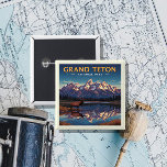   Vintage Grand Teton National Park Button